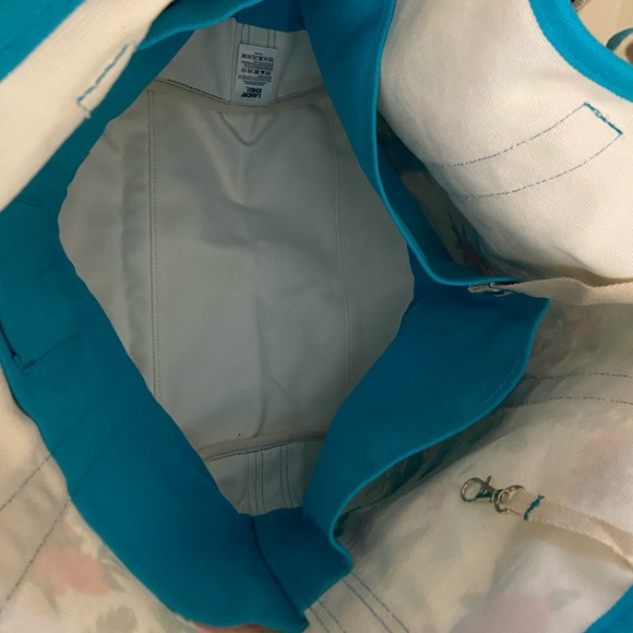 New Lands’ End LARGE Beach Tote in Tropical Scenic - Picture 4 of 5